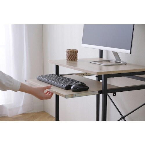 IRIS 574248 タワーデスク ライトナチュ