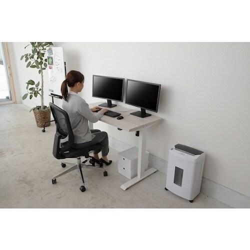 IRIS 283486 電動昇降テーブル ホワイト