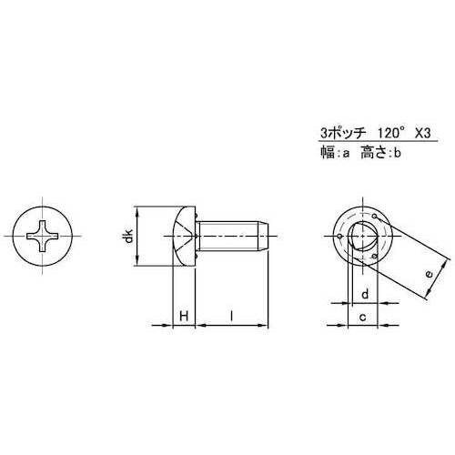 SUNCO 三価ブラック Sタイプバインド 3点ポ