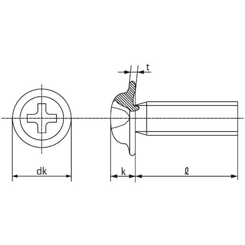 SUNCO クロメ−ト SP座付小ネジ 4×8 (
