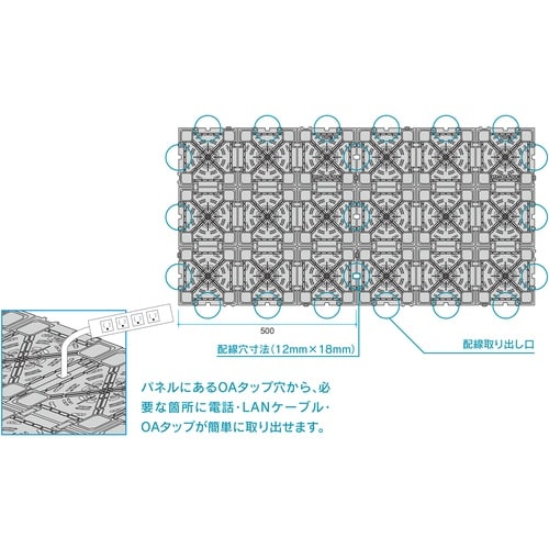 FUKUVI クリーンOAフロア TN−100(4