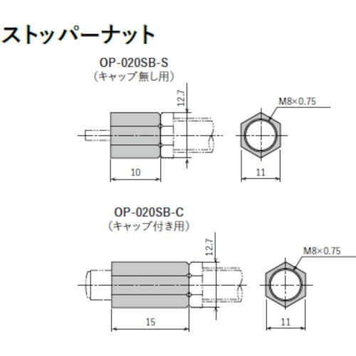 不二ラテックス ショックアブソーバ用ストッパーナッ