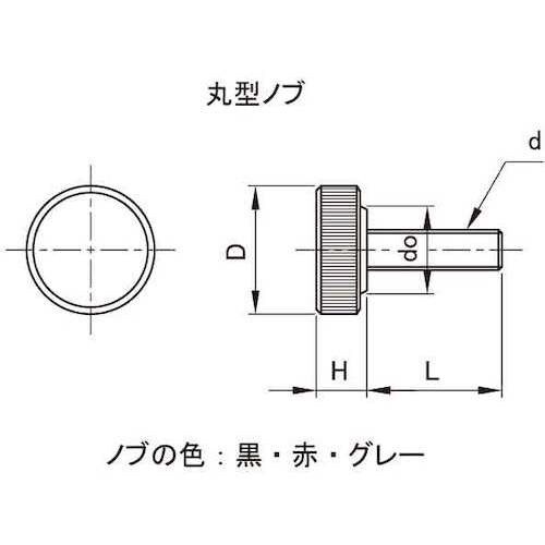 SUNCO サムスクリュ−(全ネジ 丸型(黒19