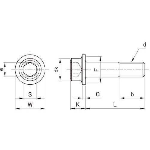 SUNCO SUSフランジソケット 5×8 (30