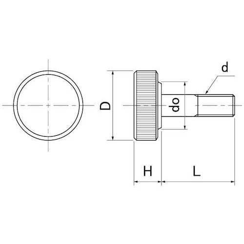 SUNCO サムスクリュ−(半ネジ 丸型(黒26