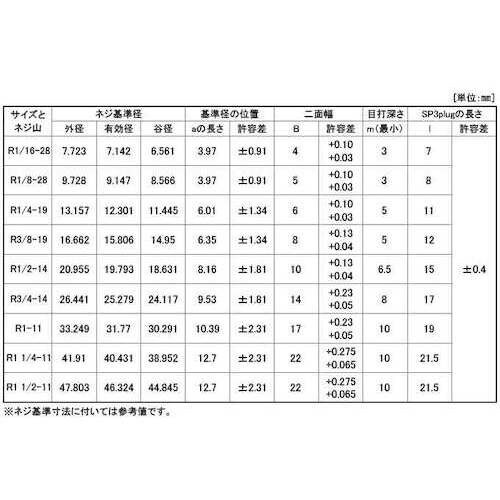 SUNCO SUS阪村プラグ(浮き R3/8−19