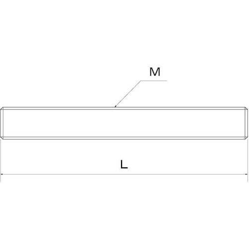SUNCO ユニクロ 寸切ボルト(定尺) M27X
