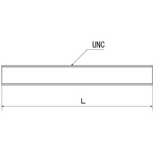 SUNCO 鉄寸切(荒先 UNC 1/2−13X6