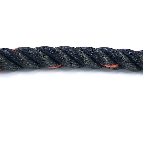 グリーンクロス ポリエチレンロープ 黒 100m巻