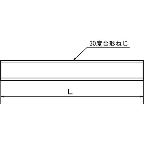 SUNCO S45C台形ネジ左 NTR NTR24