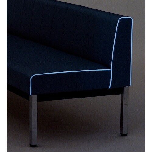 MIZUNO 蓄光ロビーベンチ背付 W1800 ピ