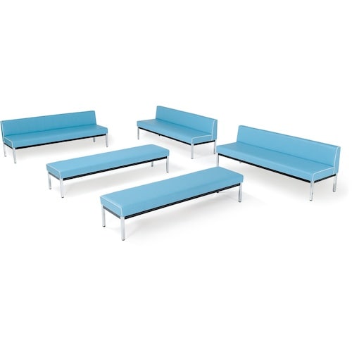 MIZUNO 蓄光ロビーベンチ背無 W1800 ブ