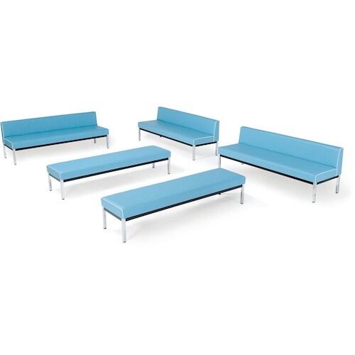 MIZUNO 蓄光ロビーベンチ背無 W1800 ブ