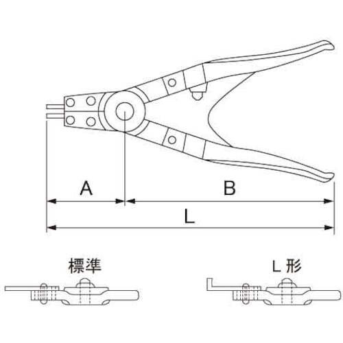 SUNCO Cガタ穴プライヤー(先 RT−0
