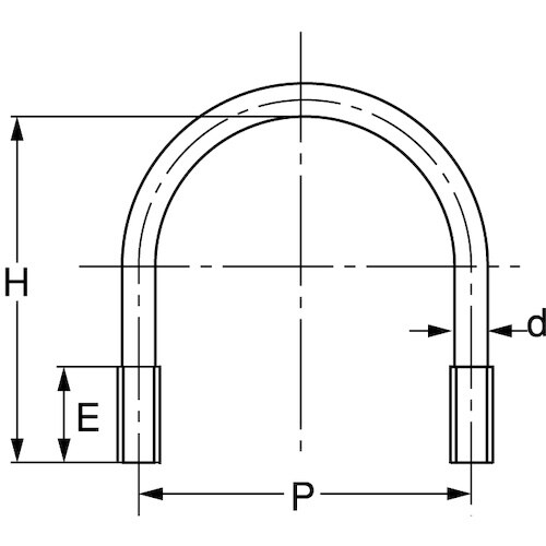 SUNCO ステン Uボルト 鋼管用 6 X 6