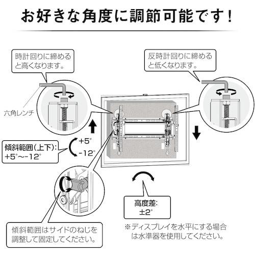 IRIS 574238 ディスプレイ壁掛け金具