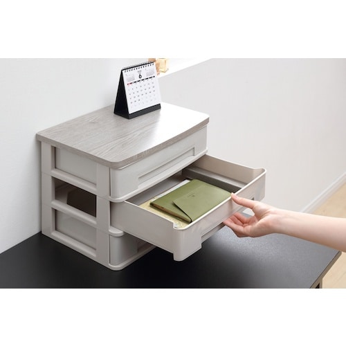 IRIS 288455 ウッドトップデスクチェスト