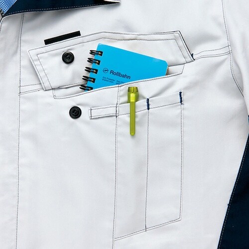 アイトス ニュームービンカット 長袖シャツ ロイヤ