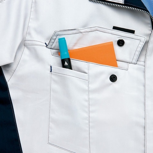 アイトス ニュームービンカット 長袖シャツ レッド