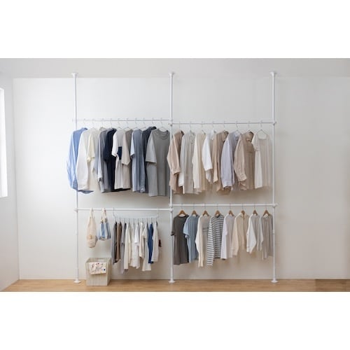 IRIS 574987 突っ張りワードローブ ホワ