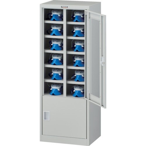 TRUSCO 防塵マスク保管庫 12人用 450×