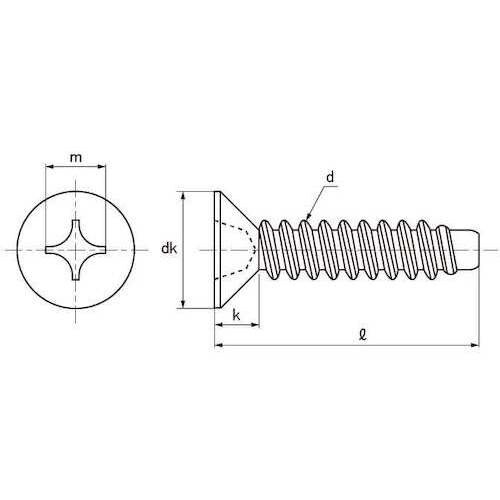 SUNCO BK ステン(+)B0サラ 2 X