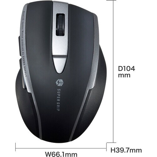 SANWA 静音BluetoothブルーLEDマウ