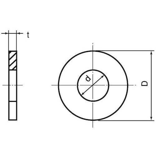 SUNCO クロメ−ト 並丸W(M36 39X6
