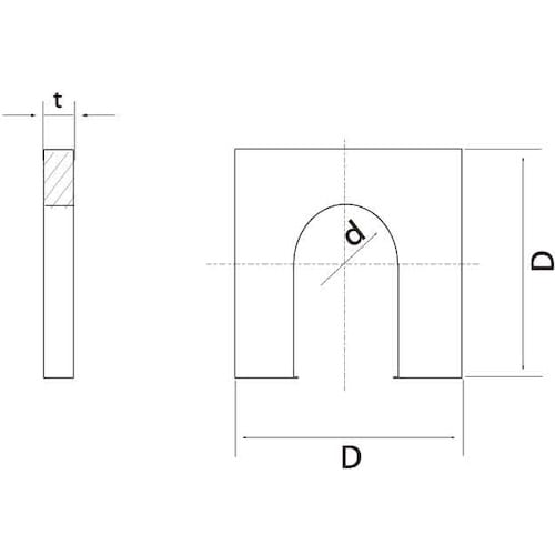 SUNCO ステン U字(角W 1T M10X3