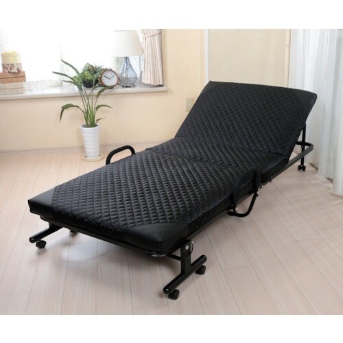 TASSCOM 14段リクライニングベッド ブラッ