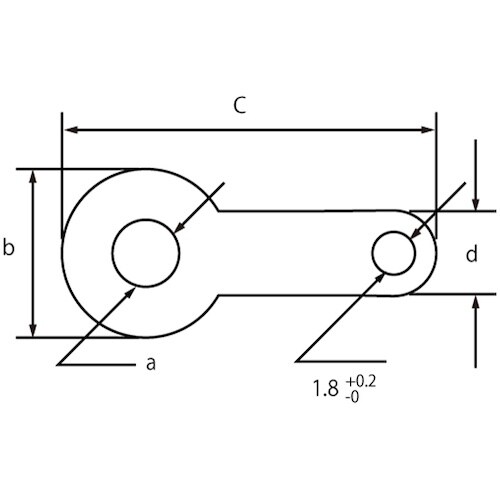 SUNCO ニッケル BS 板ラグ M2.6 (