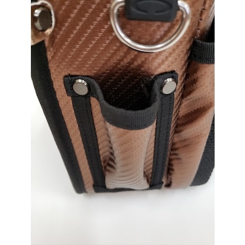 コヅチ 腰袋3段 ブラウン