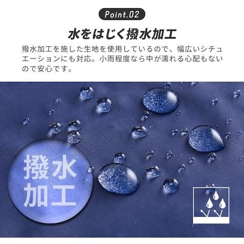 アイメディア 手の平サイズに畳めるリュック ネイビ