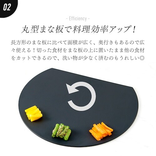 アイメディア 食洗機対応丸いまな板耐熱 ブラック
