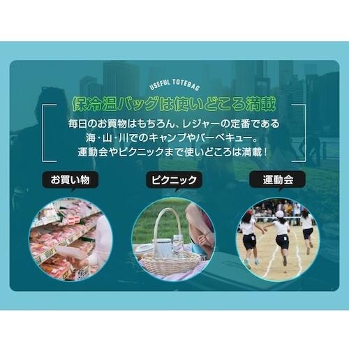 アイメディア コンパクトに畳める保冷温買物バッグ