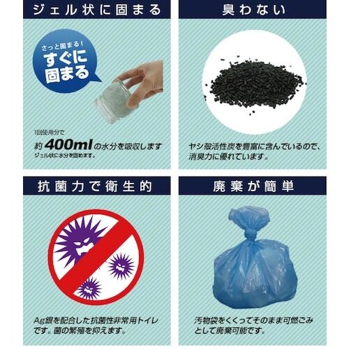 グリーンクロス BR−916抗菌非常用トイレ50回