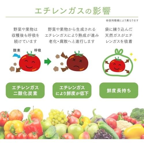 アイメディア バイオマス素材配合鮮度保持袋 40枚