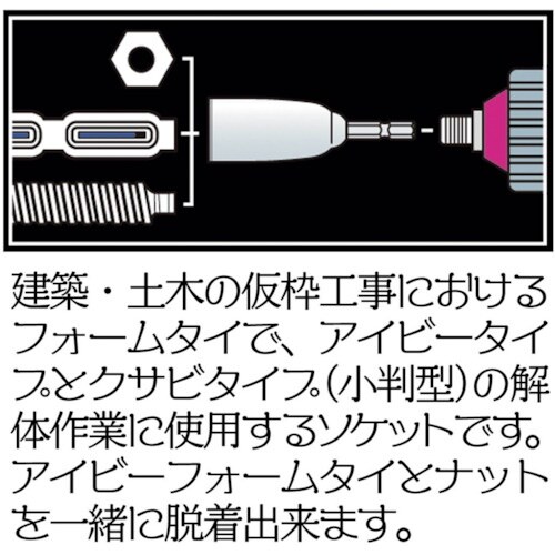 ベストツール BEST フォームタイソケット 21
