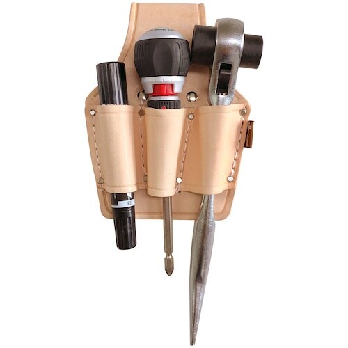 ベストツール 極匠 牛ヌメ革製 ペンチ差し(3丁)