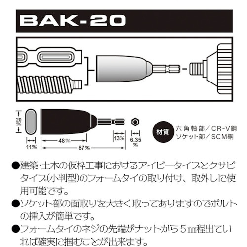 ベストツール BEST アイビー・小判型兼用ソケッ