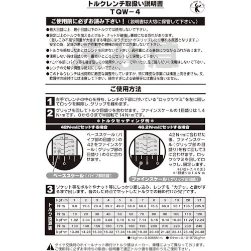 ベストツール BEST トルクレンチ 差込角12.