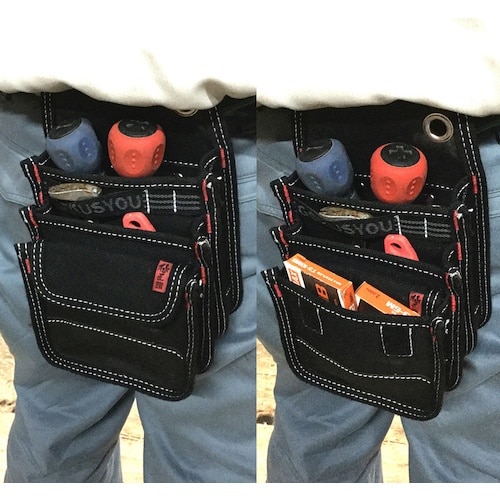 ベストツール 極匠 帆布製小型腰袋3段フタ付