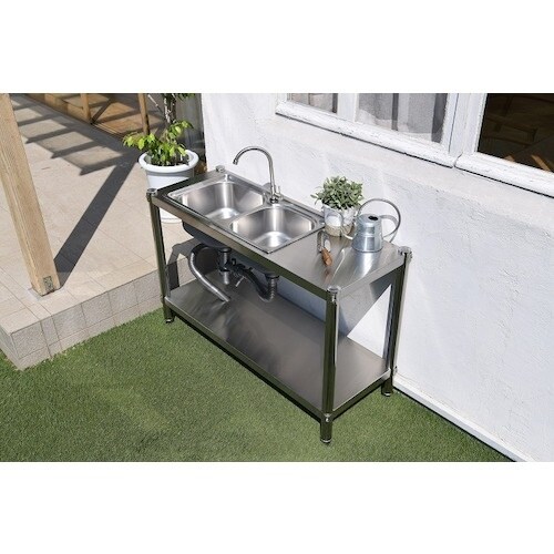 TASSCOM ダブルシンクステンレス流し台