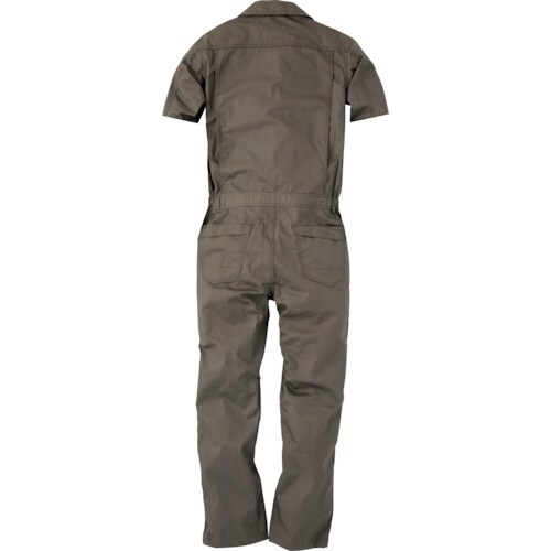 CHUSAN コスパヘリンボーン半袖ツナギ ネイビ