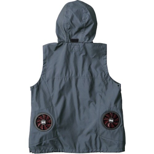 空調服 フード付き空調ベスト ネイビー SS