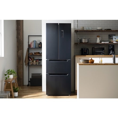 IRIS 574750 冷凍冷蔵庫 320L ブラ