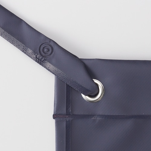 船橋 ビニロンエプロン コシ ネイビー/レッド L