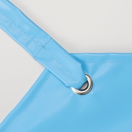 船橋 カルタイユエプロン 胸 ブルー Mサイズ