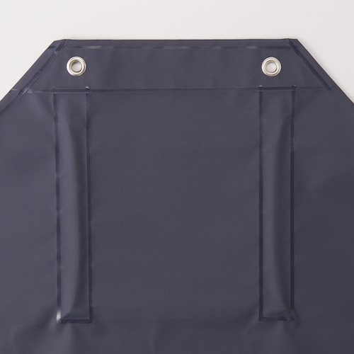 船橋 カタコランエプロン ネイビー/レッド Mサイ