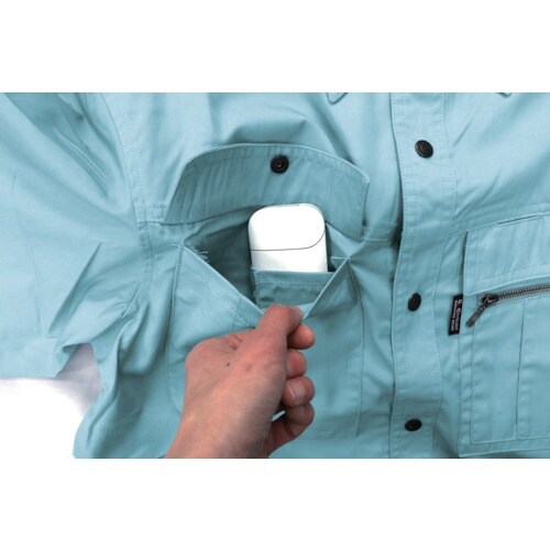 CHUSAN 長袖シャツシルバーL